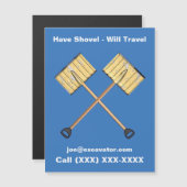 Schneeschuhgeschäft Magnetkarte (Vorne/Hinten)