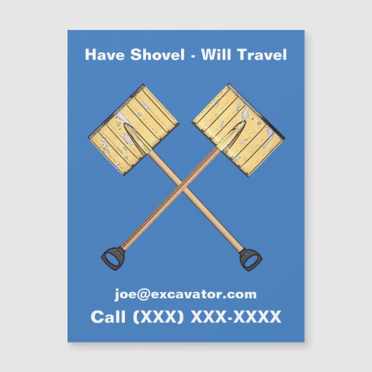 Schneeschuhgeschäft Magnetkarte (Vorderseite)