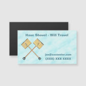 Schneeschuhgeschäft Magnetkarte (Vorne/Hinten)