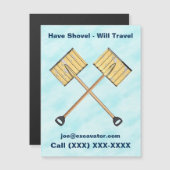 Schneeschuhgeschäft Magnetkarte (Vorne/Hinten)