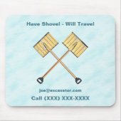 Schneeschuhgeschäft Mousepad (Vorne)