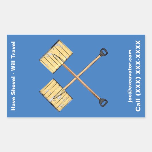 Schneeschuhgeschäft Rechteckiger Aufkleber (Vorderseite)