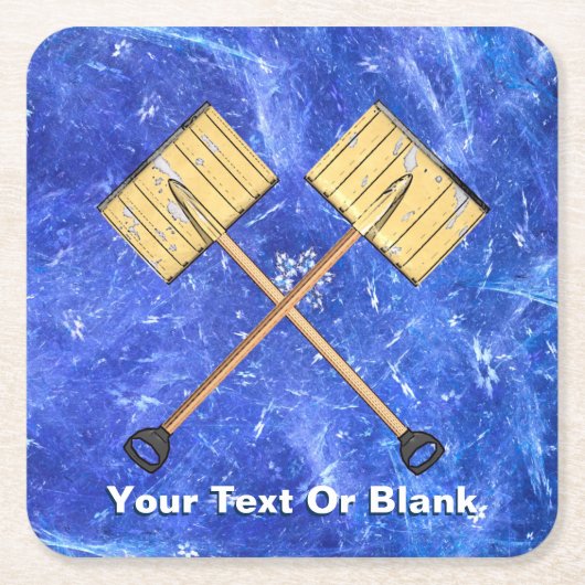 Schneeschuhgeschäft Rechteckiger Pappuntersetzer (Vorderseite)