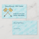 Schneeschuhgeschäft Visitenkarte (Vorne/Hinten)