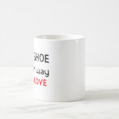 Schneeschuhkaffee-Tasse Liebe Kaffeetasse (Mittel)