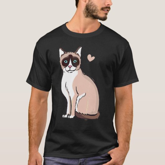 Schneeschuhkatze Funny T-Shirt (Vorderseite)