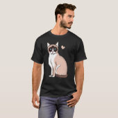 Schneeschuhkatze Funny T-Shirt (Vorne ganz)