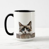 Schneeschuhkatze Tasse (Links)