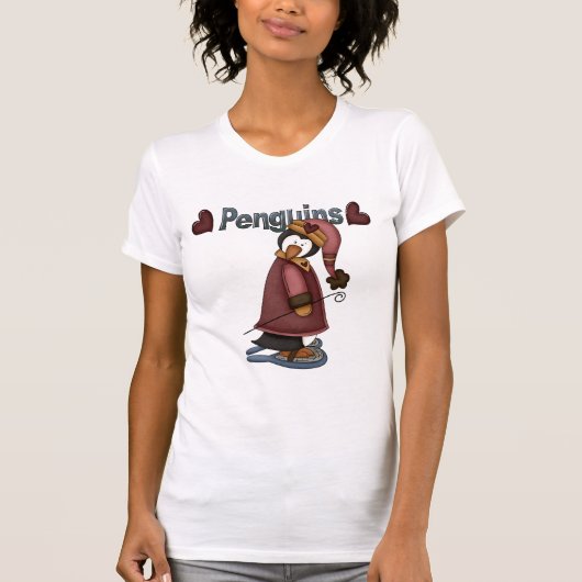 Schneeschuhpinguin-T - Shirt und -Geschenke (Vorderseite)