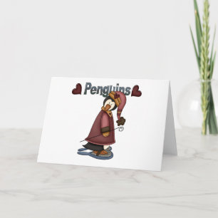 Schneeschuhpinguin-T - Shirt und -Geschenke Feiertagskarte