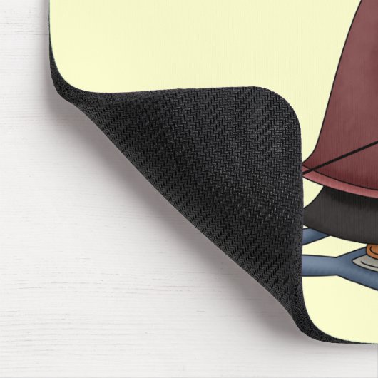 Schneeschuhpinguin-T - Shirt und -Geschenke Mousepad (Ecke)