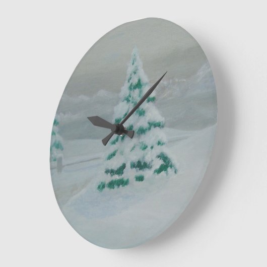 Schneeschuhr Große Wanduhr (Winkel)