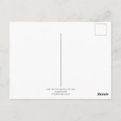 Schneeschuhrabbit und Roter Kardinal Bird - Farbe Postkarte (Rückseite)