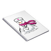 Schneeschuhschwester mit Stethoskop Notizblock (Rechte Seite)