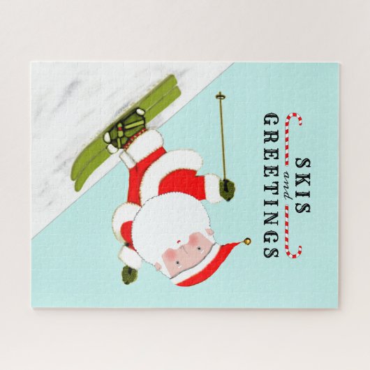 Schneeschuhwanderer-Urlaubsgeschenke Puzzle (Horizontal)