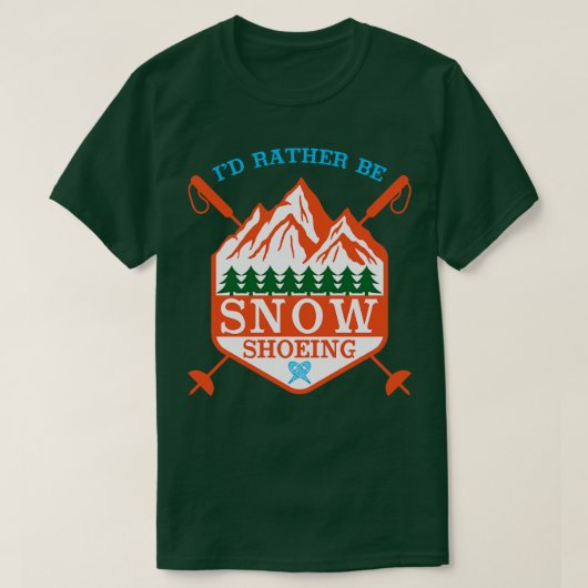 Schneeschuhwandern 2 T-Shirt (Design vorne)