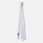 Schneeschuhwandern auf Blue Karo Necktie Krawatte (Rückseite)