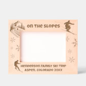 Schneeschuhwandern auf den Pisten Benutzerdefinier Geätzte Rahmen (Vorderseite)