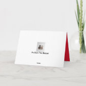 Schneeschuhwandern auf der Valentintagskarte Feiertagskarte (Rückseite)