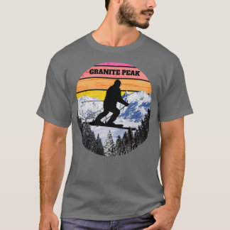 Schneeschuhwandern Granitspitze Skigebiete Wiscons T-Shirt