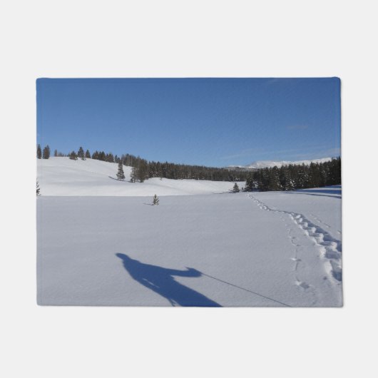 Schneeschuhwandern im Yellowstone-Nationalpark Fußmatte (Vorderseite)