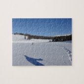 Schneeschuhwandern im Yellowstone-Nationalpark Puzzle (Horizontal)