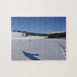 Schneeschuhwandern im Yellowstone-Nationalpark Puzzle