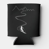 Schneeschuhwandern Minimalistisch im Gebirge Dosenkühler (Vorderseite)