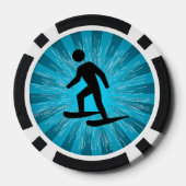 Schneeschuhwandern pokerchips (Rückseite)