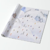 Schneeschuhwandern zu Weihnachten Schneeschuhwande Geschenkpapier (Ungerollt)