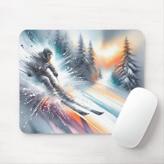 Schneeschuhwanderung Mousepad (Mit Mouse)