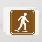 Schneeschuhwanderweg Postkarte (Vorne/Hinten)