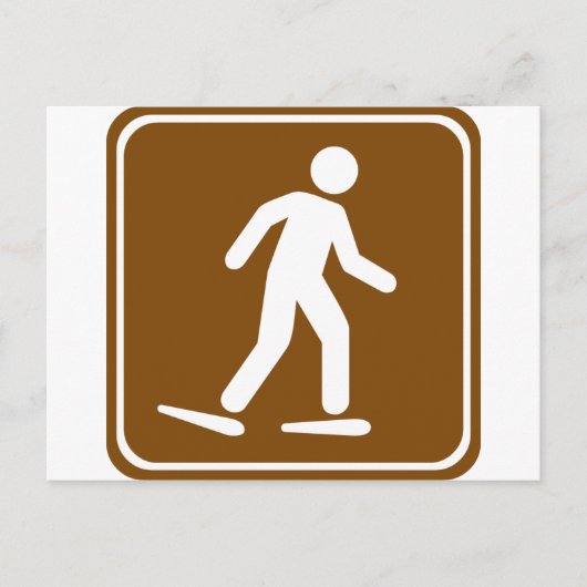 Schneeschuhwanderweg Postkarte (Vorderseite)