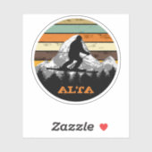 Schneeschuhwanderwege Alta Berglandschaft Ristoran Aufkleber (Blatt)