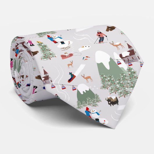 Schneeschuhwanderwege Landschaft Krawatte (Gerollt)