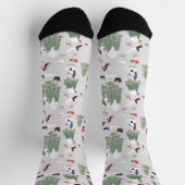 Schneeschuhwanderwege Landschaft Socken (Oben)