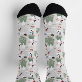 Schneeschuhwanderwege Landschaft Socken