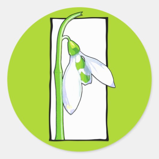 Schneeschuhwein Runder Aufkleber (Vorderseite)