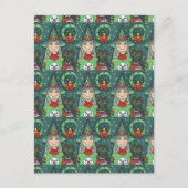 SCHNEESCHWÄTER, SCHWARZE CAT XMAS HALLOWEG FEIERTAGSPOSTKARTE (Vorderseite)