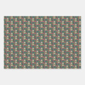 SCHNEESCHWÄTER, SCHWARZE CAT XMAS HALLOWEG GESCHENKPAPIER SET (Vorderseite 3)