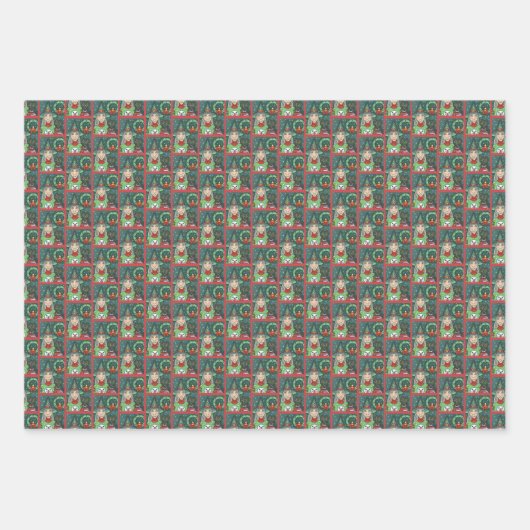 SCHNEESCHWÄTER, SCHWARZE CAT XMAS HALLOWEG GESCHENKPAPIER SET (Vorderseite 3)