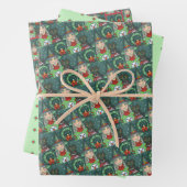 SCHNEESCHWÄTER, SCHWARZE CAT XMAS HALLOWEG GESCHENKPAPIER SET (Beispiel)