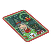 SCHNEESCHWÄTER, SCHWARZE CAT XMAS HALLOWEG MAGNET (Rechte Seite)