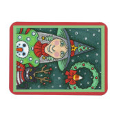 SCHNEESCHWÄTER, SCHWARZE CAT XMAS HALLOWEG MAGNET (Horizontal)