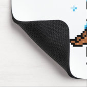 Schneeschwert Pixel Art - Retro Ice Blade Design Mousepad (Ecke)
