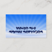 Schneeservice Visitenkarte (Rückseite)