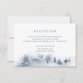 schneesicher | Hochzeitsempfangskarte Einladung (Vorderseite)