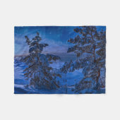 Schneesichere Ostseeküste mit Tannenbaum in der Na Fleecedecke (Vorderseite (Horizontal))