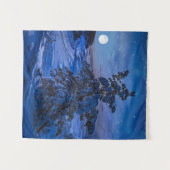 Schneesichere Ostseeküste mit Tannenbaum in der Na Wandteppich (Vorderseite (Horizontal))