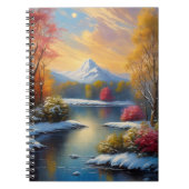 Schneesichere Stille, ein faszinierender See Notizblock (Vorderseite)